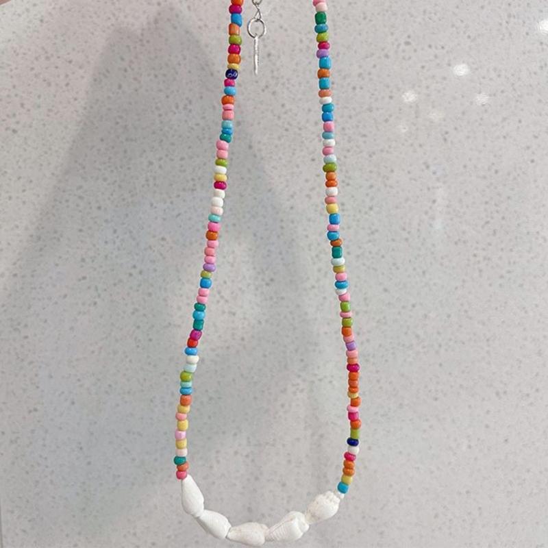 Elegante Perlenkette Einzigartiger Muschelperlen-Choker Schlüsselbein-Kette für Damen Modeschmuck Geschenk Dopamin-Kette