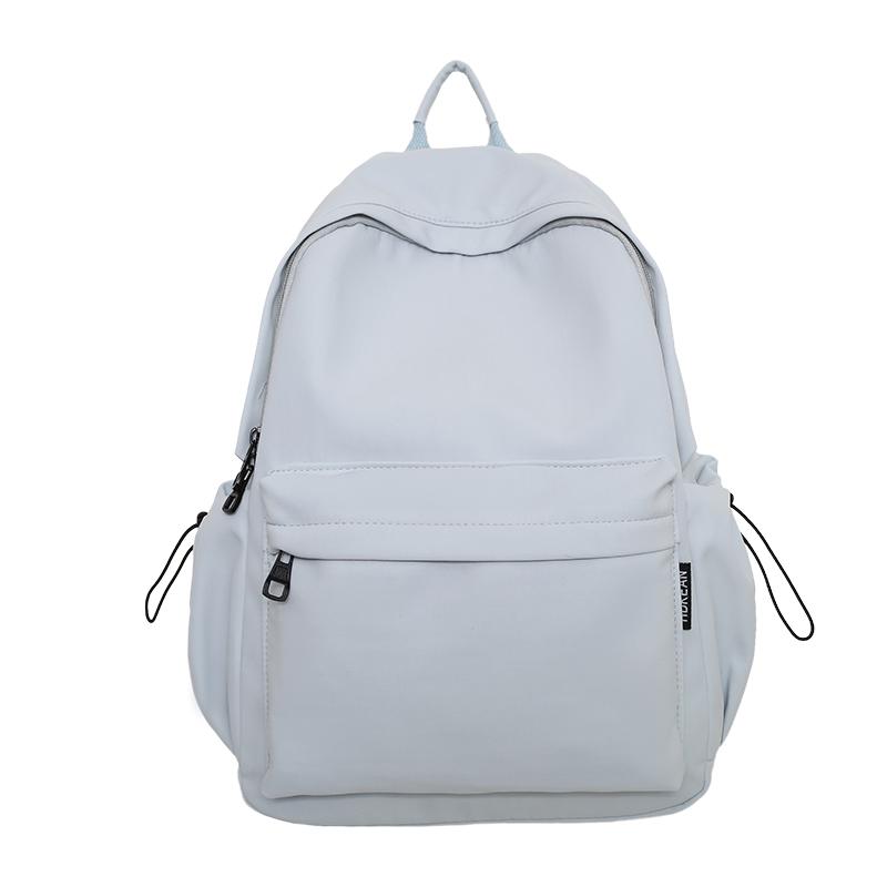 Lightweight Travel Backpack Women Large Capacity Backpack Solid Color Student Schoolbag