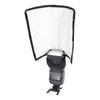 Portable Bounce Reflector With Rotatable Flash Bounce Panel For DSLR Flash Diffuser Light Optimization