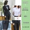 Elegant Black Women's Slim Fit Business Suit for Professional Settings