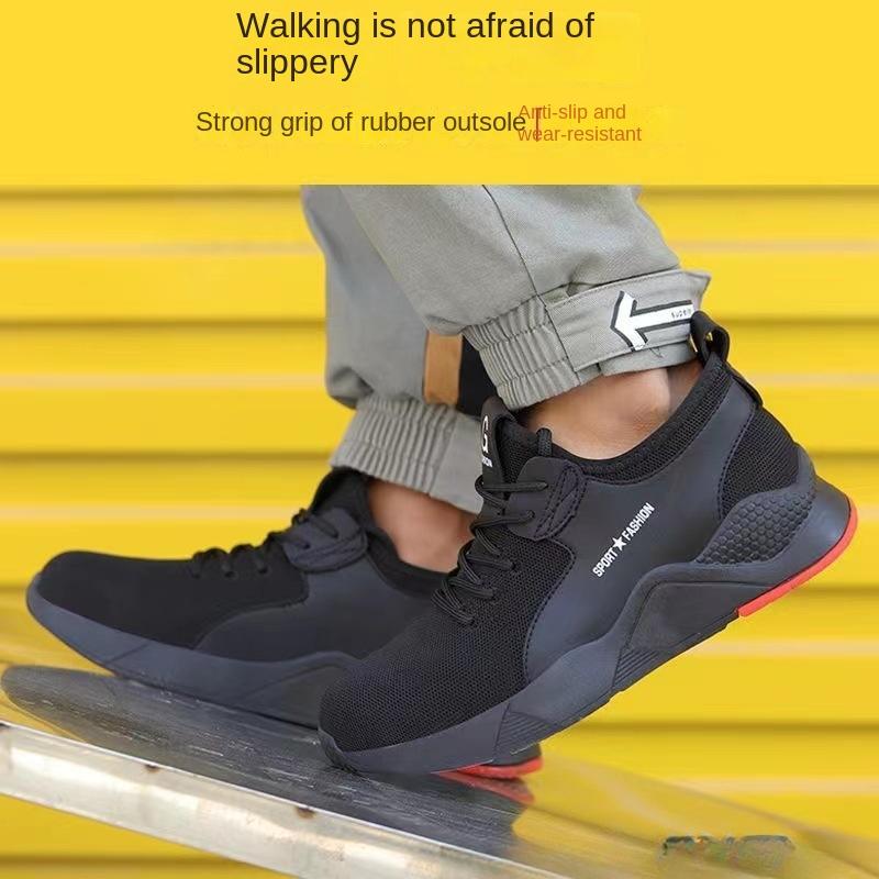 

Новые рабочие ботинки для страхования, дышащие и легкие, стальные защитные ботинки, износостойкие пояса, стальные пластины, защитные ботинки для мужчин 40