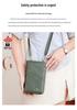 Multi-Functional RFID Anti-Theft Passport Crossbody Bag with Double Zipper