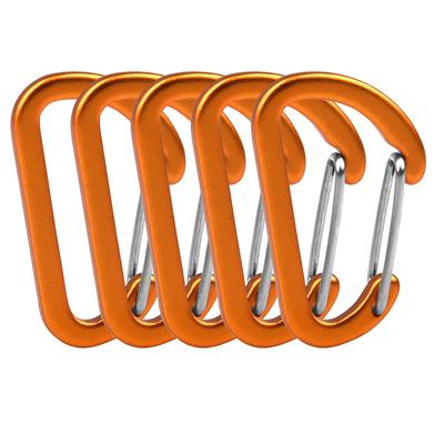 Small Carabiner Clip Lightweight Aluminum Alloy D-shaped Small Hook for Outdoo Backpacks Key Rings