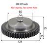 1Pcs 2 Module Spur Gear 21T/22T/23T-60T 45# Steel Motor Gear 2M Mechanical Transmission Gear Process Hole 10/12mm