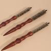 Boar Bristle Hair Brush Natural Boar Bristle Smooth Wooden Handle Hair Softening Comb for Home Salon Men Women