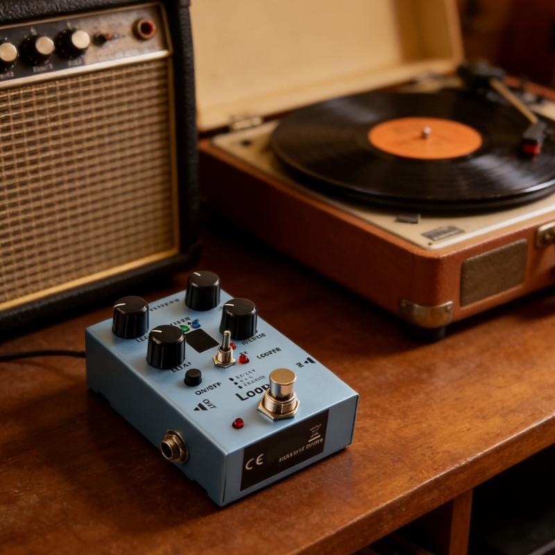 Multi Effect Electric Guitar Pedal Looper Electric Guitar Effect Pedal with LED Lights for Stage and Studio Use