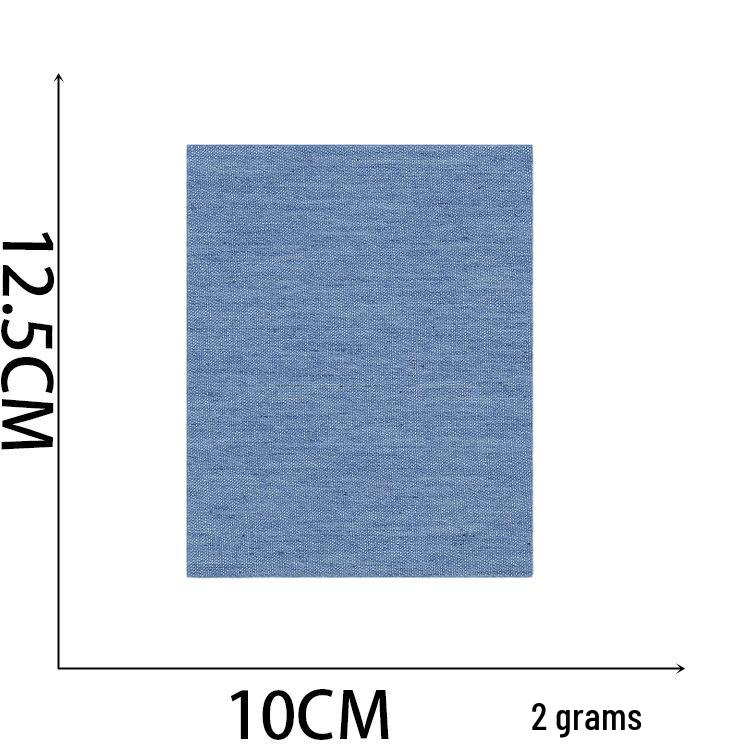 Howling Denim Knee Patches: 5 Color Mix, Embroidered Iron-On, Cuttable Fabric Patches