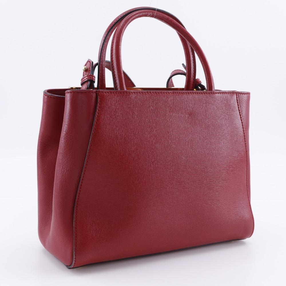 FENDI Petite to Jules Handbag 8BH253 2WAYShoulder Red leather Women Used