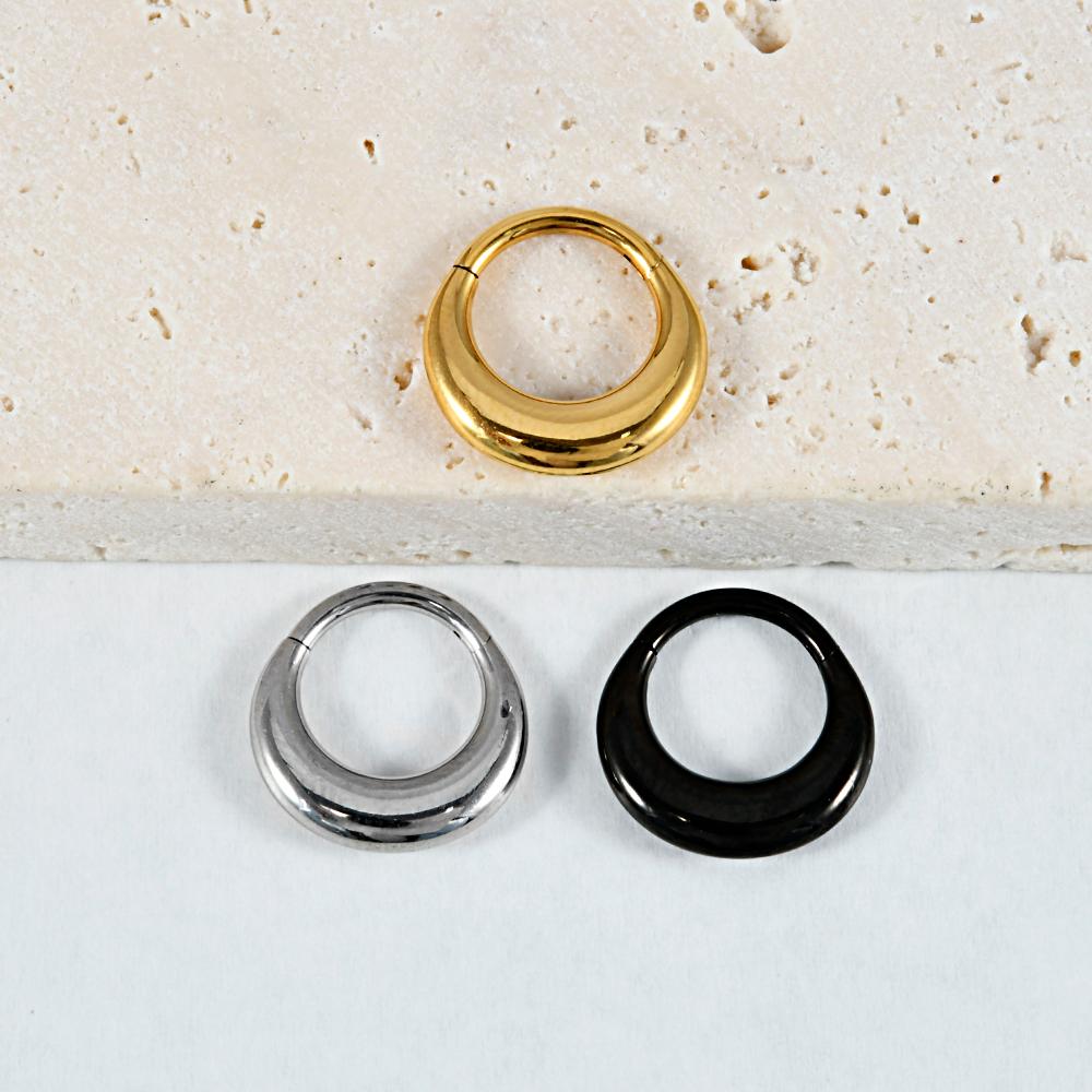 1/3PCS Sets Moon Waterdrop Snake Septum Piercing Clicker Flower Nose Rings 16G Segment Cartilage Daith Hoop Earring Jewelry Gift