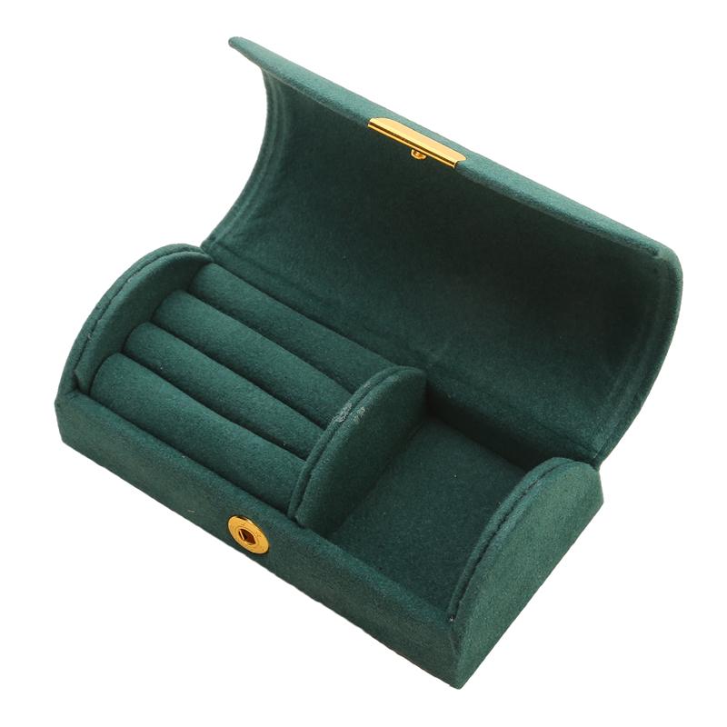 Velvet Jewelry Storage Box Portable Travel Ring Earrings Necklace Jewelry Organizer Display Case Earrings Necklace Storage Box