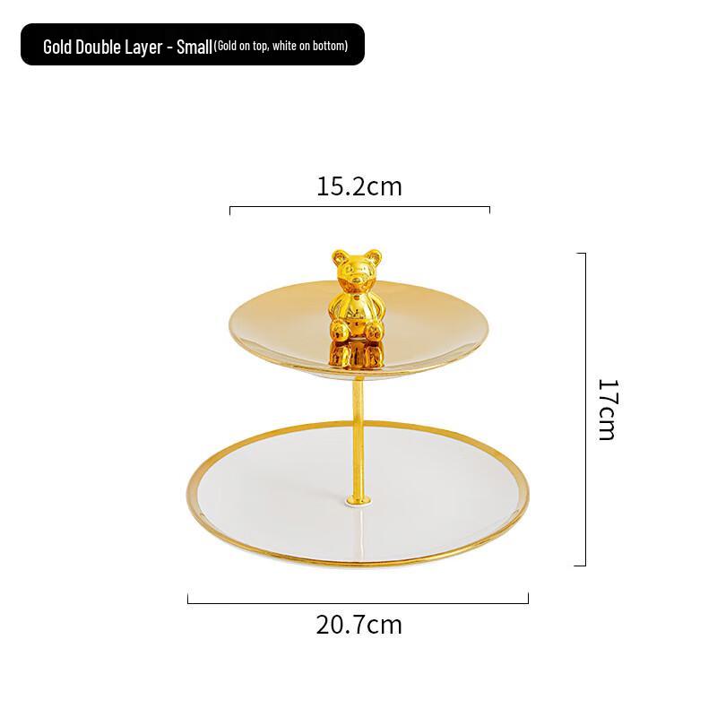 

Golden Bear Two-Layer Ceramic Fruit Plate