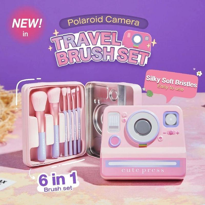 Cute Press - Polaroid Camera Reis Kwasten Set