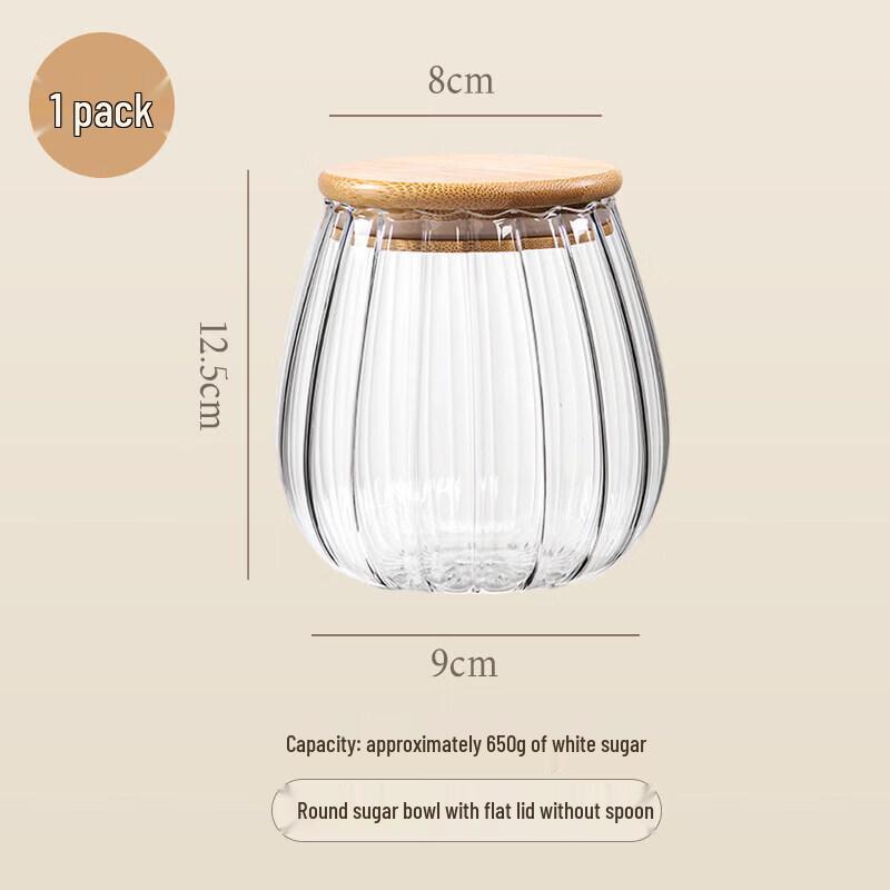 Sealed Glass Sugar Canister