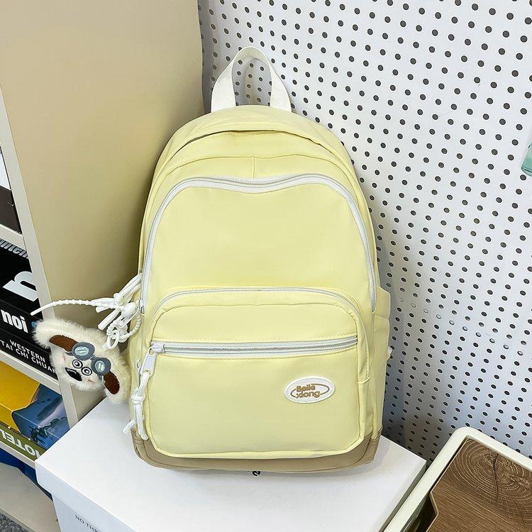 Schoolbag Japanese ins Large Capacity Simple Lightweight Casual Versatile School Bag Fourth and Sixth Grades Middle and High School Students Backpack