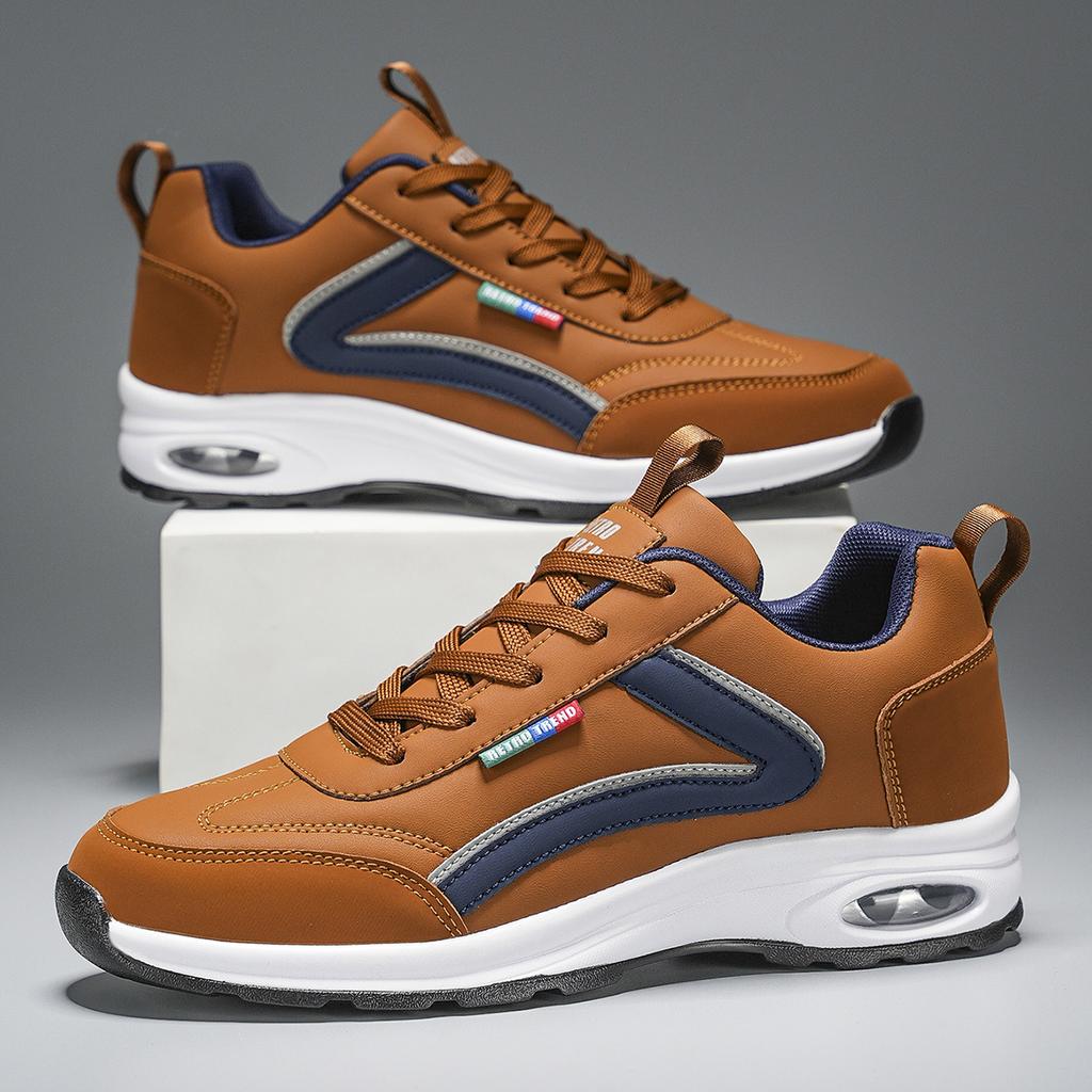 Fashion Men Casual Shoes Comfort Durable Daily Outdoor Walking Shoes Anti Slip Straps Odor Proof Luxurious Business Sneakers