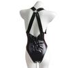 Erotic Lingerie, Patent Leather Strap, Jumpsuit, Adjustable Passion, No Strip, Cosplay, Women's Sexy Seduction Set