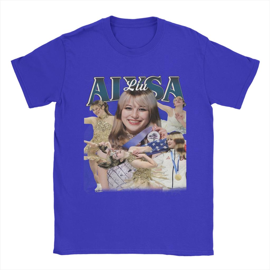 Alysa Liu Figure Ice Skating Vintage S T Shirt Unisexs Cotton Novelty TShirts Round Neck Tee Shirt Short Sleeve Tops