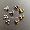 8pcs Electroplated Heart-shaped Refrigerator Magnets, with Photo and Message Attachments, for Home Decoration