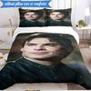 3PCS Two Men In Suits Damon Bedding Set,Including 1pc Duvet Cover And 2pcs Pillowcases Perfect for Bedroom, Dormitory, Fan Christmas Gift