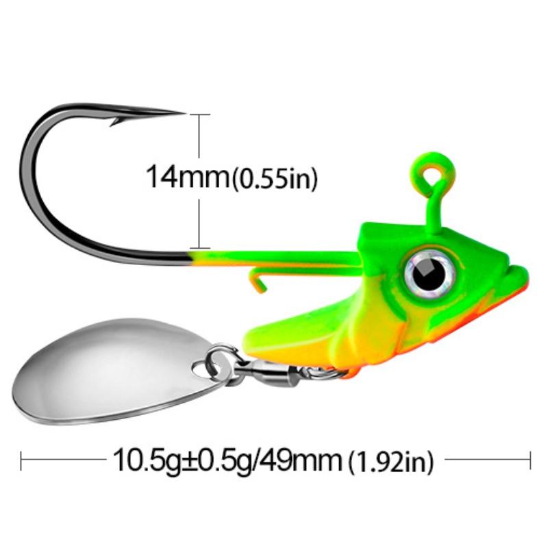 Nalucă de pescuit Proberos Jig018 cu cap de plumb și corp moale Greutate 7g 10g 15g Ideală pentru pescuitul la fund în America de Nord