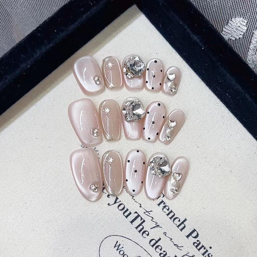 Pure Hand-made Phototherapy Wear Armor Tablets Moonlight Handbook Wear Armor Finished Product Reusable Nail Patches