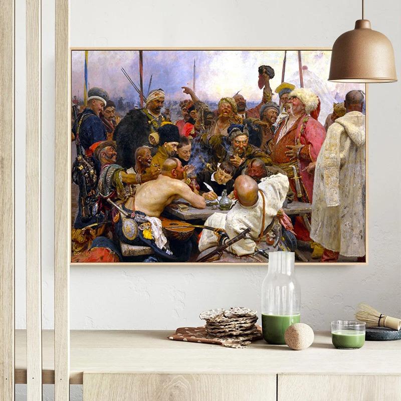 The Wild Hunt of Odin Crossing The Delaware Liberty Leading The People Painting Canvas Print Poster for Living Room Home Decor