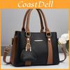 Elegant Pu Designer Handbag With Zip Closure And Inner Compartment For Women