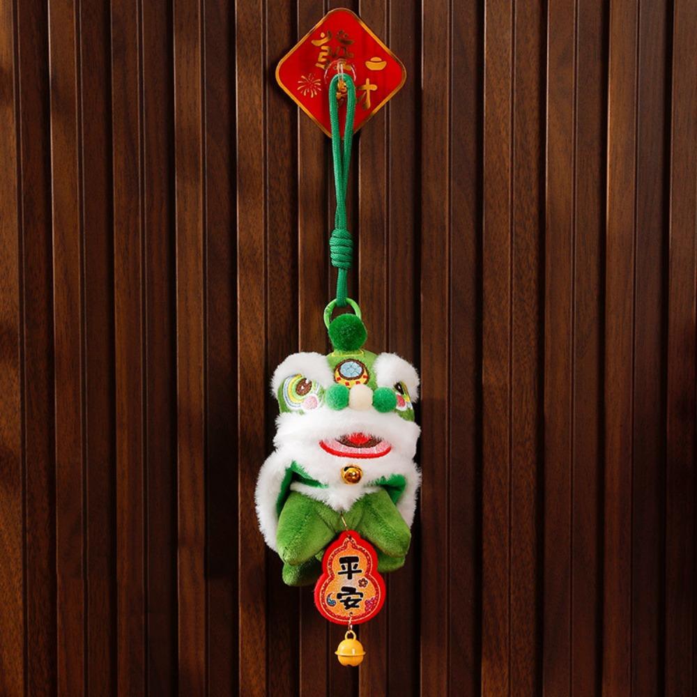 Bell Lion Dance Pendant Fortune Character Chinese New Year Gift  2026 Spring Festival