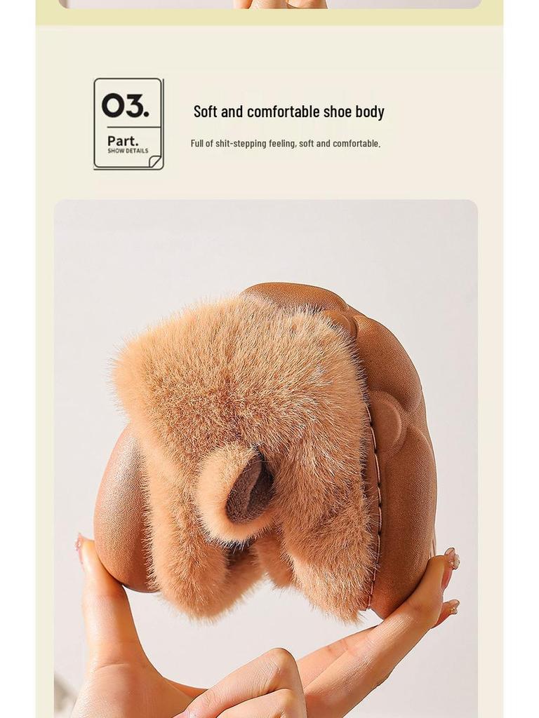 Capybara Cotton Slippers – New Winter 2025 Plush Home Slippers for Men & Women, Cute & Warm for Autumn and Winter.