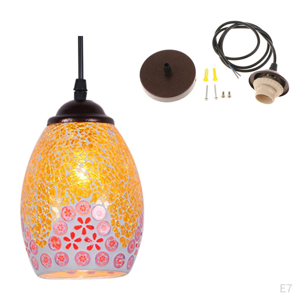 Ceiling Lampshade Lamp E27 Holder Lighting Compliments Bulb Cage Hood Shape