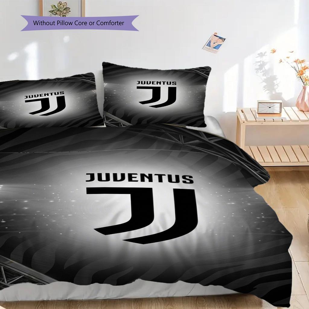 Eredità Juventus: Biancheria da letto Stars Stripes (1 * copripiumino + 2 * federa, senza nucleo) Set biancheria da letto Copripiumino e federa