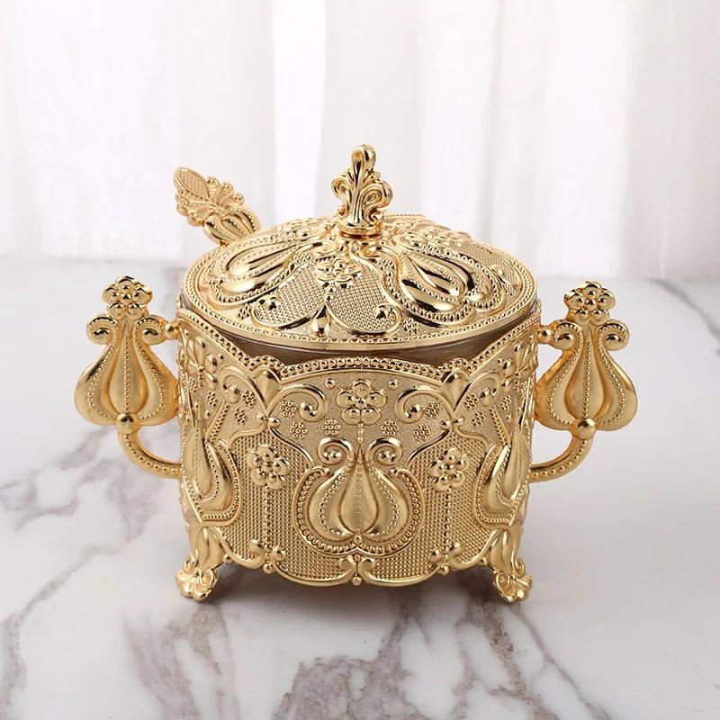 Creative Fashion Sugar Cup, Sugar Cup Spice Bottle, Restaurant Kitchen Products, Golden Peacock Pattern, Sugar Valley