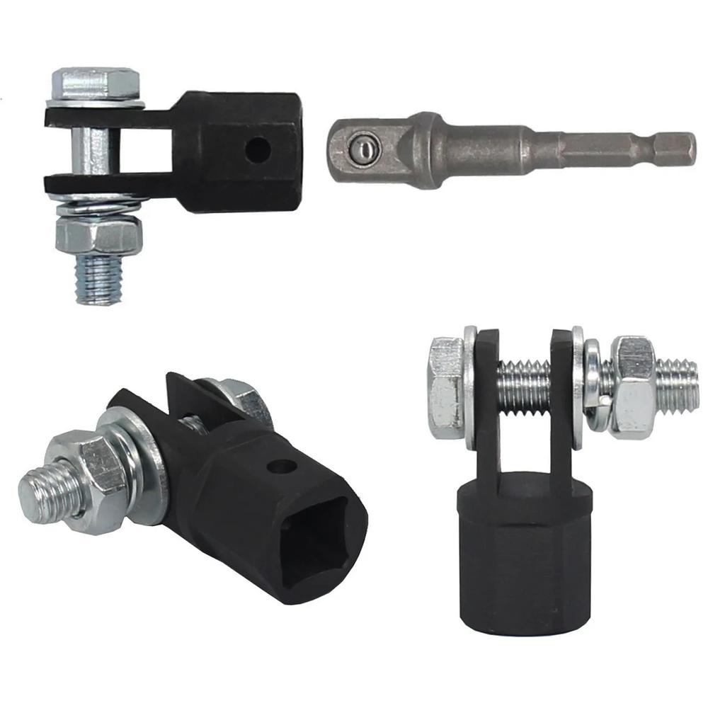 1/2 Inch Scissor Jack Adapter Chrome Vanadium Steel Adapter Wrench Tool Automotive Jack Drill Adapters for Impact Drills Socket