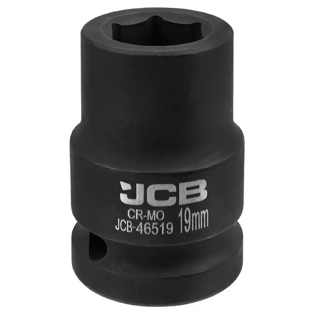 JCB 3/4" 19mm Impact Socket 6-Point Cr-Mo Socket Wrench