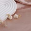 Retro Knotted Thin Earrings, Natural Freshwater Pearls, European and American Cold Wind Ins Wind Studs