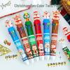 Christmas Capybara Multicolor Ballpoint Pen - Cute Student Journaling Gift