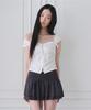 Seoulli Soft Shirring Hook Top [White]