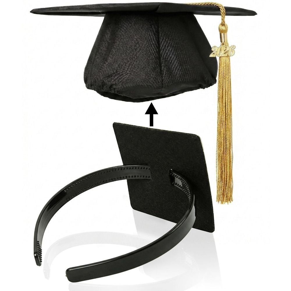 Non-Slip Graduation Cap Headband Protective Hairstyle Hat Accessories  Graduation Season
