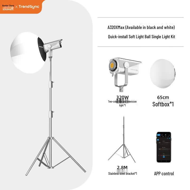 SOULMATE A320X 300W Bi-Color COB Video & Photography Light Kit