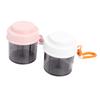 2 Pcs Portable Tablet   4 Compartments Wide Opening Tablet Bottle Dispenser Anti Mix for Outdoor Trip