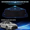Dashboard Dash Cover Mat For Toyota Corolla 2014 2015 2016 2017 2018 Polyester  Fit Toyota Corolla Accessories Dash Cover Black Trim (Corolla