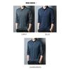 Beowon Brand Fashion T Shirts Men Spring And Autumn Long Sleeved T-Shirt Tops Business Casual Plaid Fake Two-Piece Men Clothing