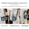 Borsa a tracolla in denim lavato casual