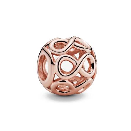 Neue Mode Kupfer Roségold Platinierte Blumen Perlen Anhänger Kompatibel Mit Authentischen Charm-Perlen Armbändern Damenschmuck Geschenk