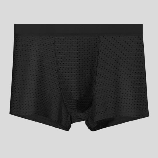 Pánske Slim Fit Šortky Nohavičky Letné Tenké Ľadové Hodváb Jednofarebné Spodná bielizeň Priedušná sieťovina Elastický pás Nohavičky Spodná bielizeň