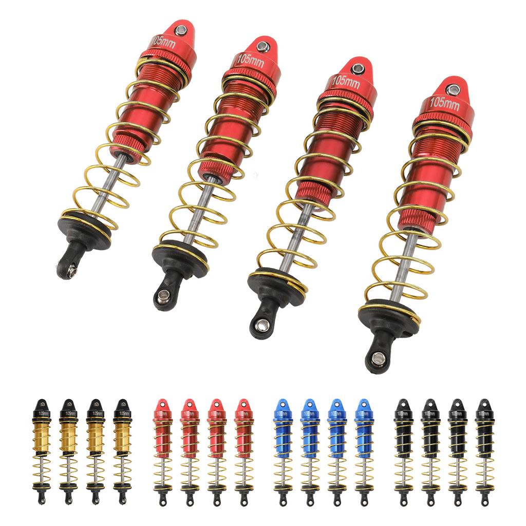 4Pcs RC Shock Absorber for SCX10 Replacement Front Rear RC Shock Absorber Spring Damper for 1/10 RC