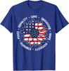 Kindness Peace Equality Love Inclusion Hope Diversity Unisex T-Shirt