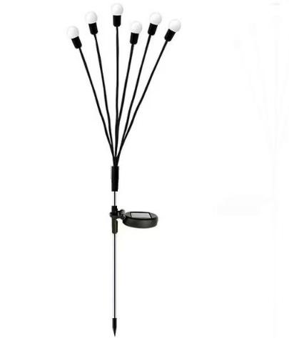 Solar Firefly Lights 6/8/LEDs Outdoor Garden Vibrant Swing Lights IP65 Waterproof Lamps for Patio Pathway Yard Christmas Decor