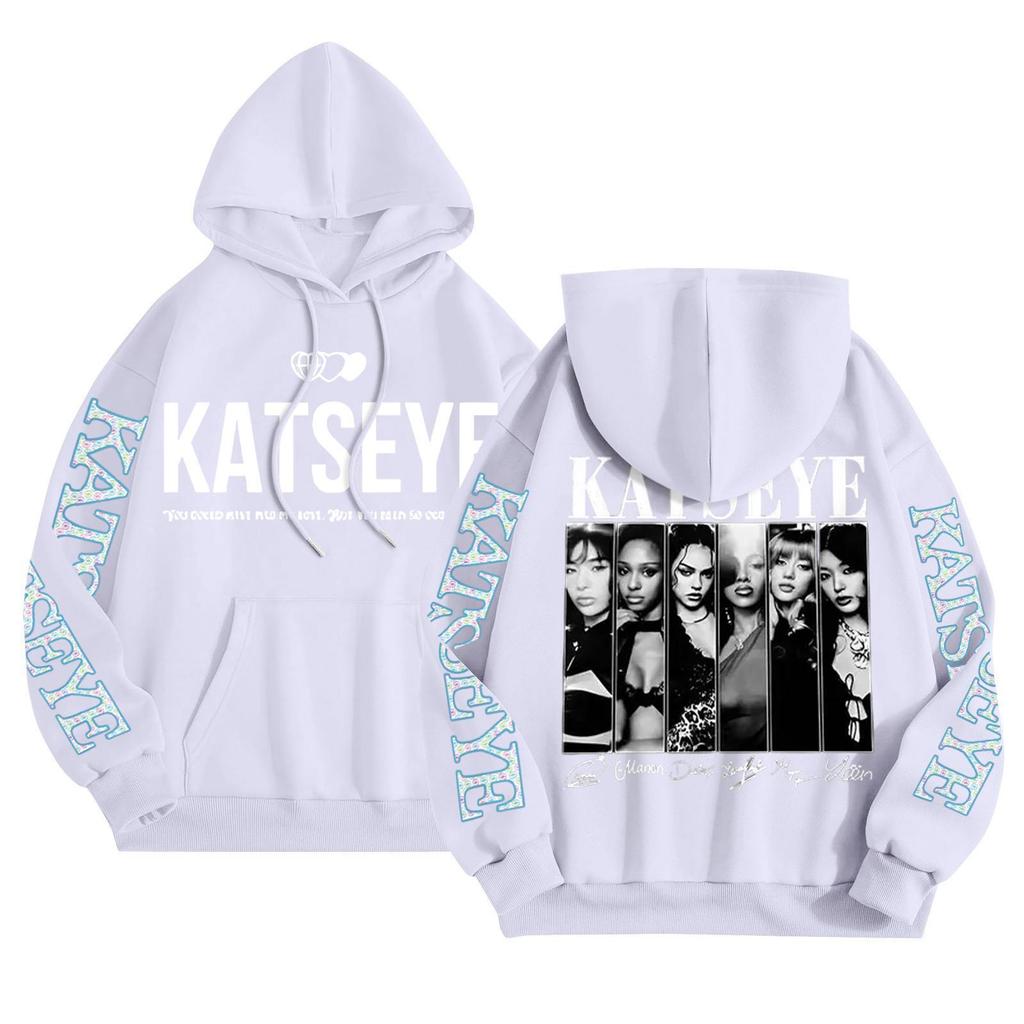 Unisex Mode Leichter Langarm-Pullover mit Taschen Bedruckter Hoodie