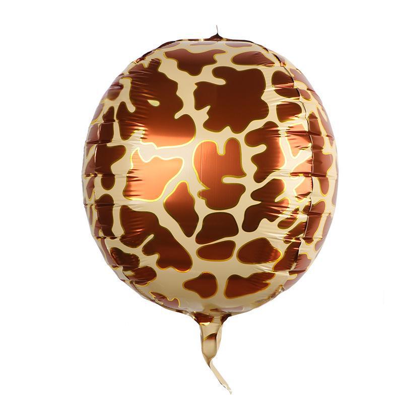 

22-дюймовый трехмерный 4D воздушный шар из алюминиевой пленки с рисунком животного, леопардовый рисунок, тигровый рисунок, рисунок змеиной кожи, декоративный шар для вечеринки по случаю дня рождения giraffe print